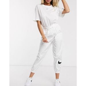 Nike Woven Swoosh Cargo Pants With Belt White High Rise Women’s Medium